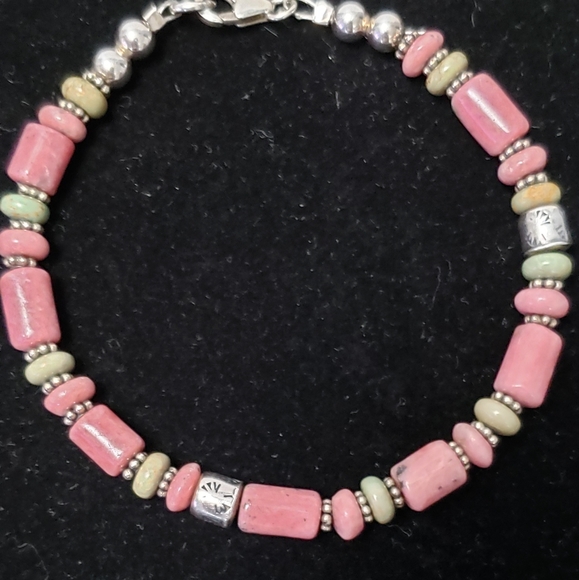 Pink Rhodonite Bracelet - Picture 1 of 6